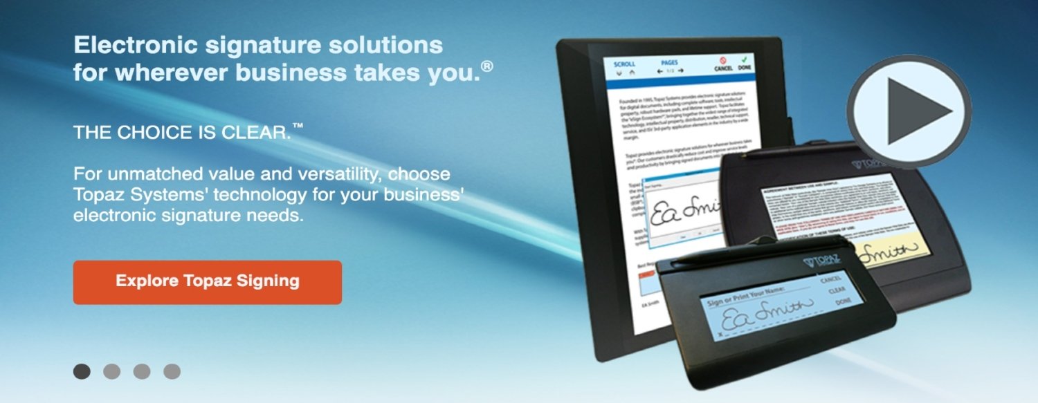 Topaz Signature Pads Dubai, Topaz distributor UAE ID Vision Leading Distributor for HID