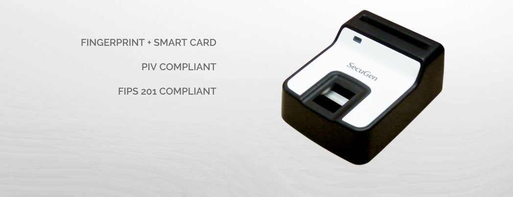 Secugen Hamster Pro Duo SC//PIV USB Fingerprint and Smart Card Reader